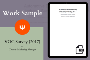Ashley Stryker Portfolio | VOC Survey at Eyewitness Surveillance