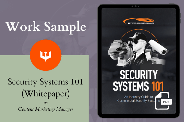 Ashley Stryker Portfolio | Security Systems 101 Whitepaper at Eyewitness Surveillance